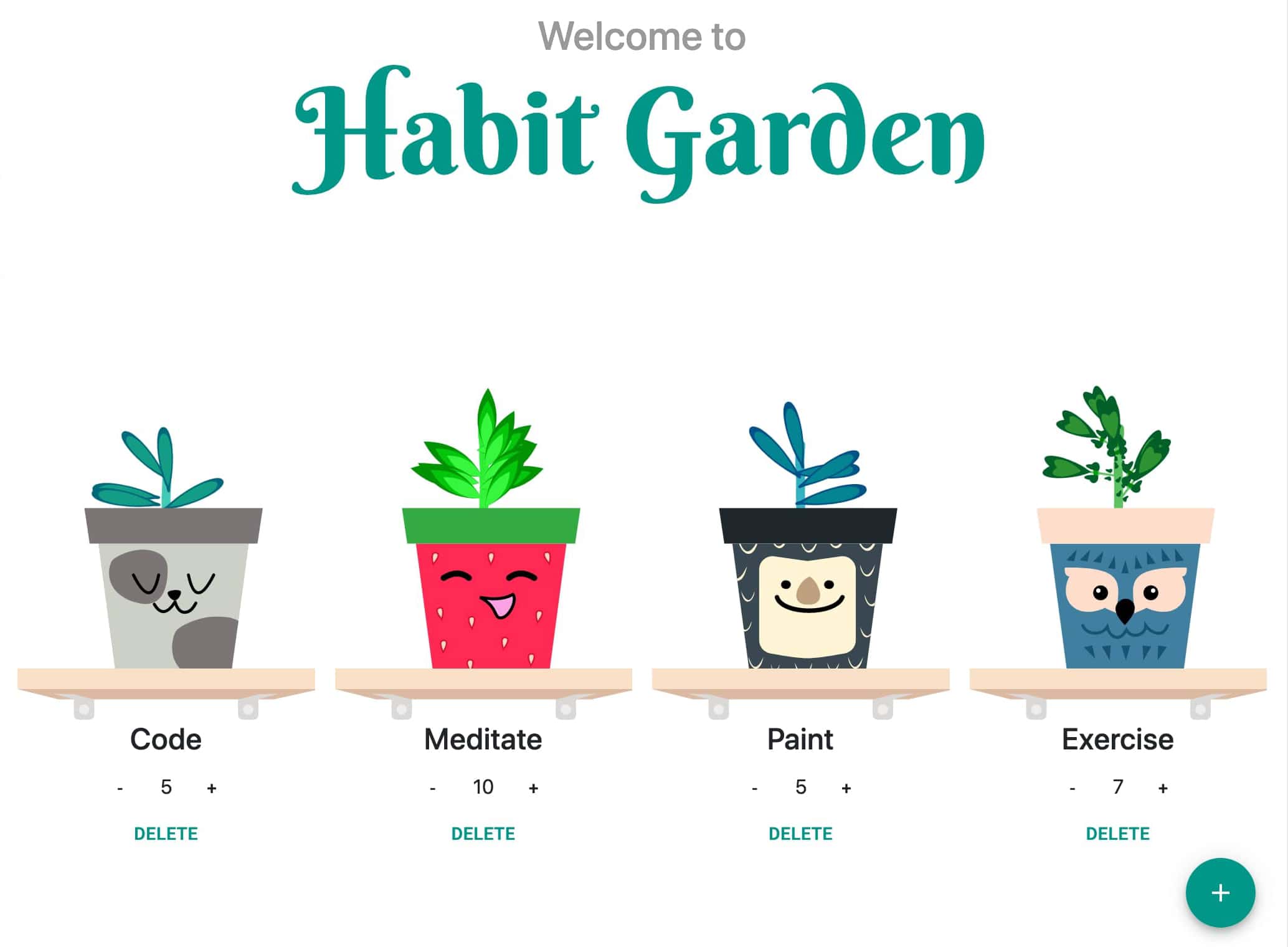 Habit Garden habit tracking